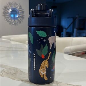 Starbucks Sirens & Woodland Guardian Night Dark Blue Wildlife Design Steel 16 oz